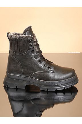 بوت / نیم بوت مشکی زنانه چرم مصنوعی Konfores - کد 761311481