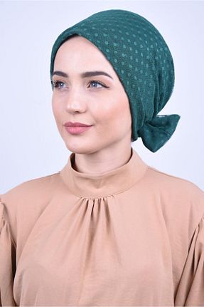 شال سبز زنانه پنبه ای Nowa Scarf - کد 50918775