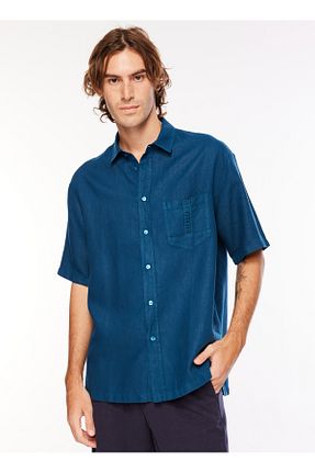 پیراهن فیروزه ای مردانه رگولار Bikkembergs - کد 761456851