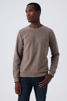 سوئیشرت بژ مردانه ساده Lee Cooper - کد 761510380