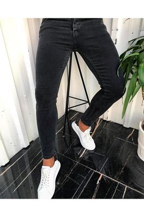 شلوار جین مشکی مردانه پاچه تنگ ukdwear - کد 78520897