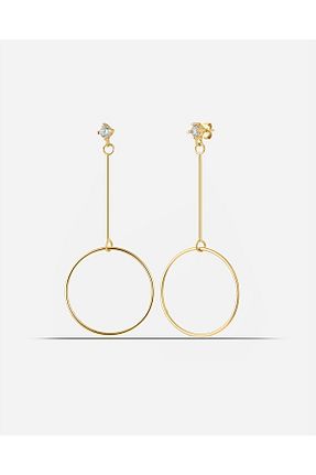 گوشواره نقره طلائی زنانه 925 عیار MEKS JEWELS - کد 761636540