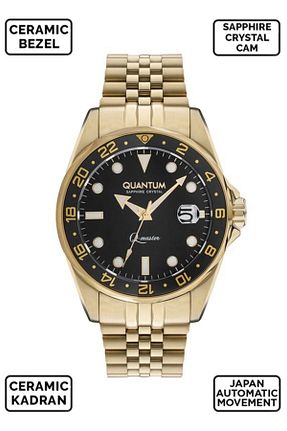 ساعت مچی طلائی مردانه 41-45 میلی متر Quantum - کد 70454323
