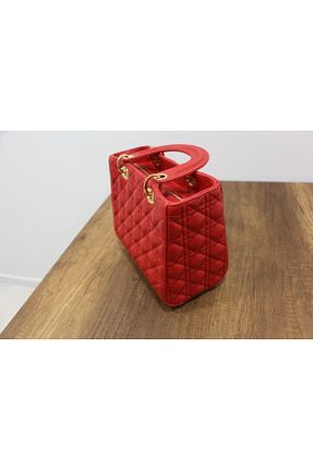کیف دوشی قرمز زنانه چرم مصنوعی via moda - کد 761958900