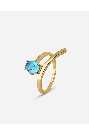 انگشتر نقره طلائی زنانه زیرکن MEKS JEWELS - کد 761957857