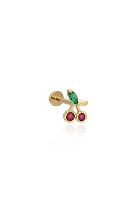 گوشواره طلا زرد زنانه 14 عیار Quyumcu - کد 762669969
