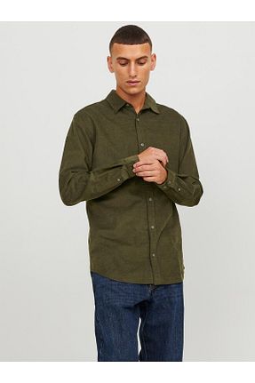 پیراهن خاکی مردانه رگولار Jack & Jones - کد 762376934