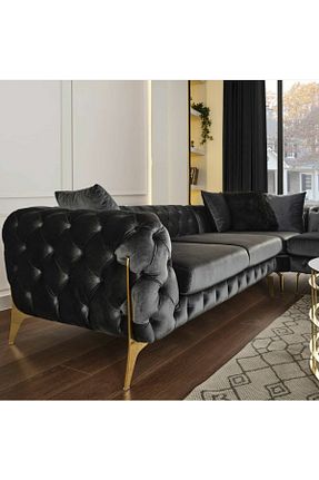 ست گوشه ای مشکی مخمل ERİZA - کد 164417292
