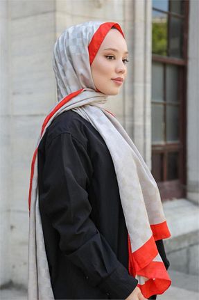 شال طوسی زنانه ویسکون İpekel - کد 762734645