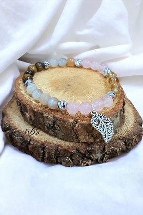 دستبند جواهر رنگی زنانه سنگ طبیعی NBS Beautiful Naturel Stones - کد 761134836