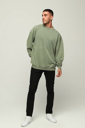 سوئیشرت سبز مردانه ساده Owut Collection - کد 761320264