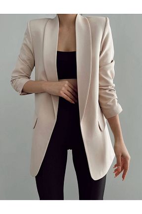 کت بلیزر طوسی زنانه پلی استر SEZON MAGAZALARI - کد 761392675