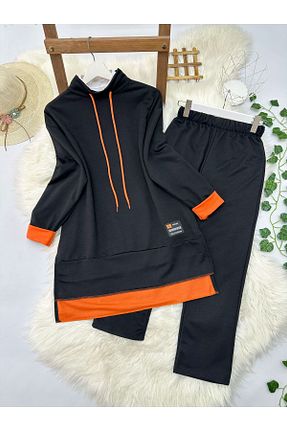 ست بالاتنه و پائین تنه مشکی زنانه جین MODA HEVRA - کد 761431573