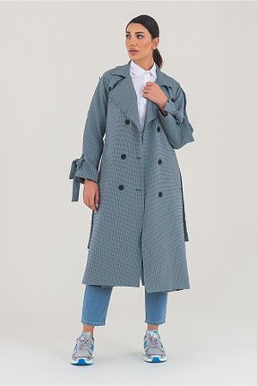 ترنچکت طوسی زنانه پنبه ای Heggo - کد 761758920