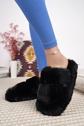 دمپائی خانگی مشکی زنانه پارچه ای StWenn - کد 759159322