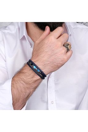 دستبند استیل (فولاد) رنگی مردانه استیل (فولاد) Tesbihcibaba - کد 761775000