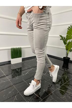 شلوار طوسی مردانه پنبه ای ukdwear - کد 68223113