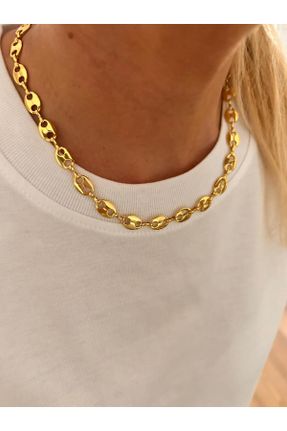 گردنبند جواهر طلائی زنانه روکش طلا کد 761906696