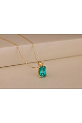 گردنبند نقره آبی زنانه 925 عیار Akgül Silver - کد 762572005