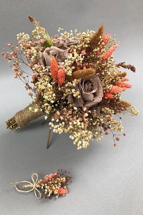 دسته گل عروس Hobigram - کد 762293755