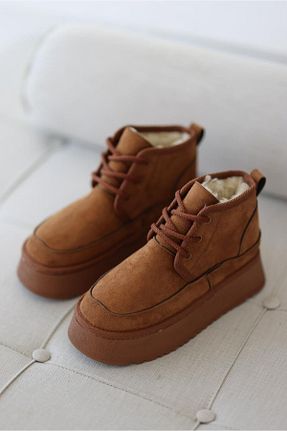 چکمه قهوه ای زنانه پاشنه متوسط (5-9 سانتی متر) selinshoes - کد 762624680
