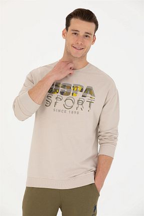 سوئیشرت بژ مردانه چاپی U.S. Polo Assn. - کد 762364834