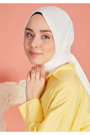 شال سفید زنانه پنبه ای HAR-UM Ticaret - کد 354545532