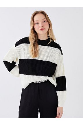 پلیور مشکی زنانه رگولار LC Waikiki - کد 762532748