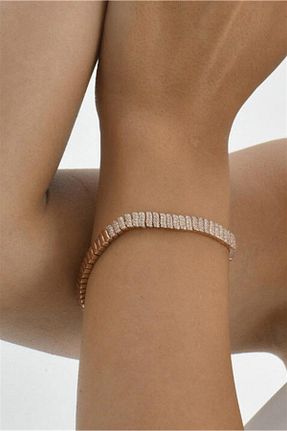 دستبند نقره صورتی زنانه 925 عیار Minamis Silver - کد 762580034