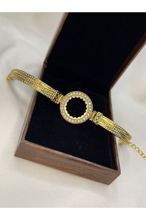 دستبند جواهر طلائی زنانه زیرکن VELİT VOLA - کد 762733938