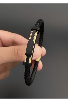 دستبند استیل (فولاد) مشکی زنانه استیل (فولاد) JOLL - کد 763684330