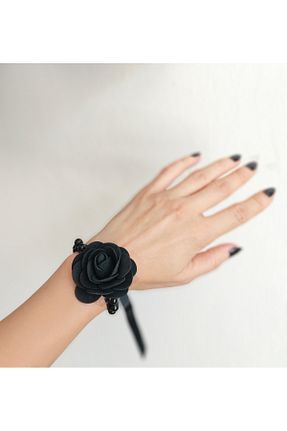 دستبند جواهر مشکی زنانه منجق HA&NA - کد 764529089