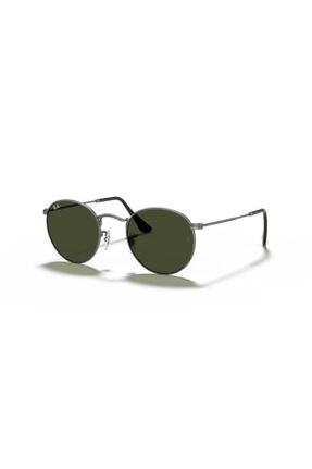 عینک آفتابی سبز مردانه 50 UV400 فلزی سایه روشن گرد کد 764549362