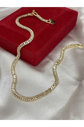 گردنبند جواهر طلائی زنانه استیل ضد زنگ VELİT VOLA - کد 764589420