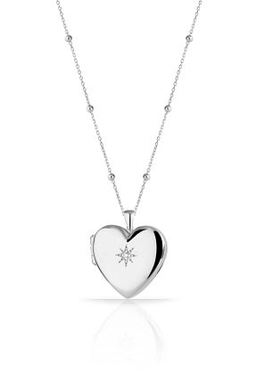 گردنبند نقره سفید زنانه 925 عیار Azuris Silver - کد 758408775