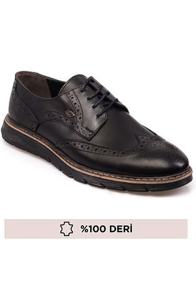 کفش کلاسیک مشکی مردانه چرم خالص maximoda - کد 762926478