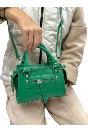 کیف دوشی سبز زنانه چرم مصنوعی کد 451035293