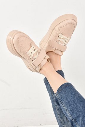 کفش اسنیکر صورتی زنانه بند دار Azim Shoes - کد 763270416