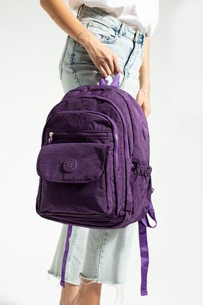 کیف مدرسه بنفش زنانه پارچه ای MEGA BAG - کد 763605792