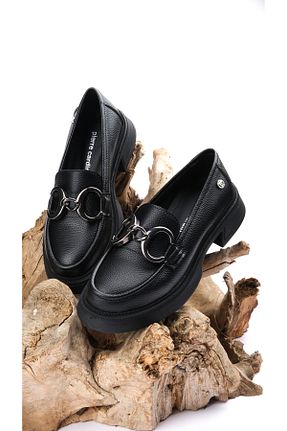 کفش لوفر قهوه ای زنانه چرم مصنوعی Pierre Cardin - کد 763655038