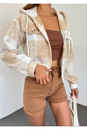 پیراهن بژ زنانه اسلیم فیت Azra Moda Style - کد 763663759