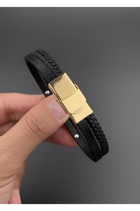 دستبند استیل (فولاد) مشکی زنانه استیل (فولاد) JOLL - کد 763823077