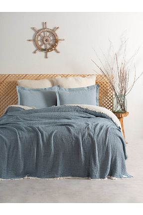 روتختی تکنفره آبی پنبه ای MYLASA HOME - کد 764020335