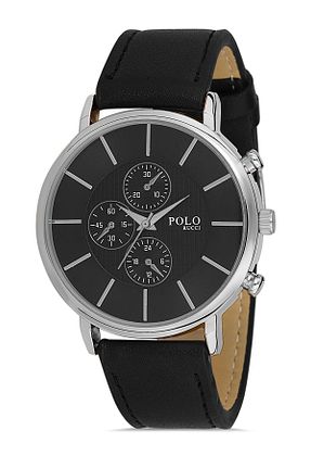 ساعت مچی مشکی مردانه 42 میلی متر POLO Rucci - کد 763855209