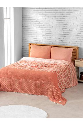 روتختی دونفره نارنجی پنبه ای MYLASA HOME - کد 763919100