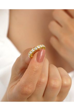 انگشتر نقره طلائی زنانه زیرکن MEKS JEWELS - کد 764019665