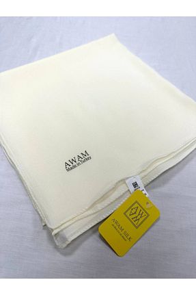 روسری بژ شیفون AWAM SILK - کد 764157300