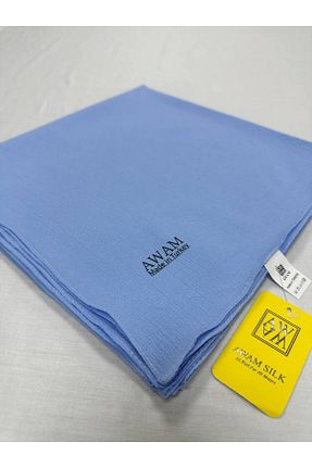 روسری آبی شیفون AWAM SILK - کد 764157301