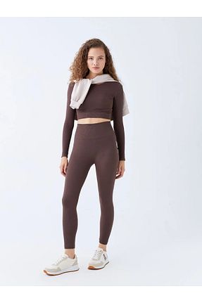 ساق شلواری قهوه ای زنانه بافتنی LC Waikiki - کد 764351276