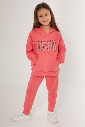 ست کرمکن اسپرت صورتی بچه گانه پنبه پلی استر U.S. Polo Assn. - کد 764711667